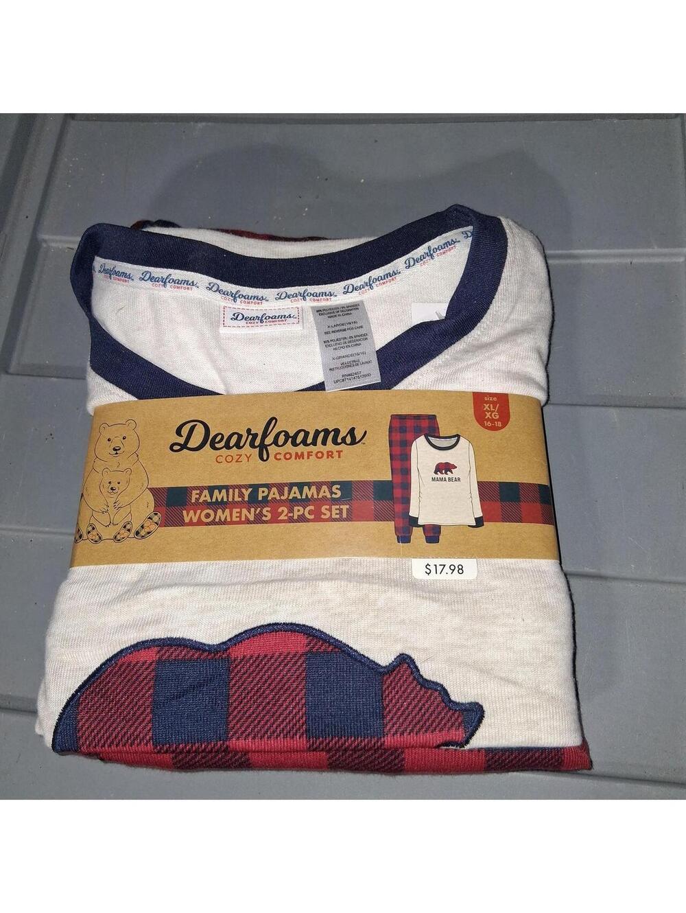 Dearfoams Women's Multi and White Pajama